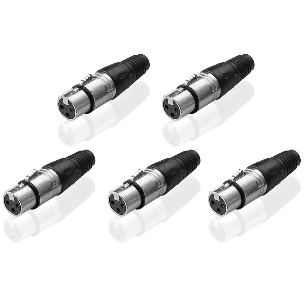 XLR Stecker Kupplung  Stecker  Buchse Mikrofonkabel 3 polig DMX Kabel Set - Euroharry GmbH