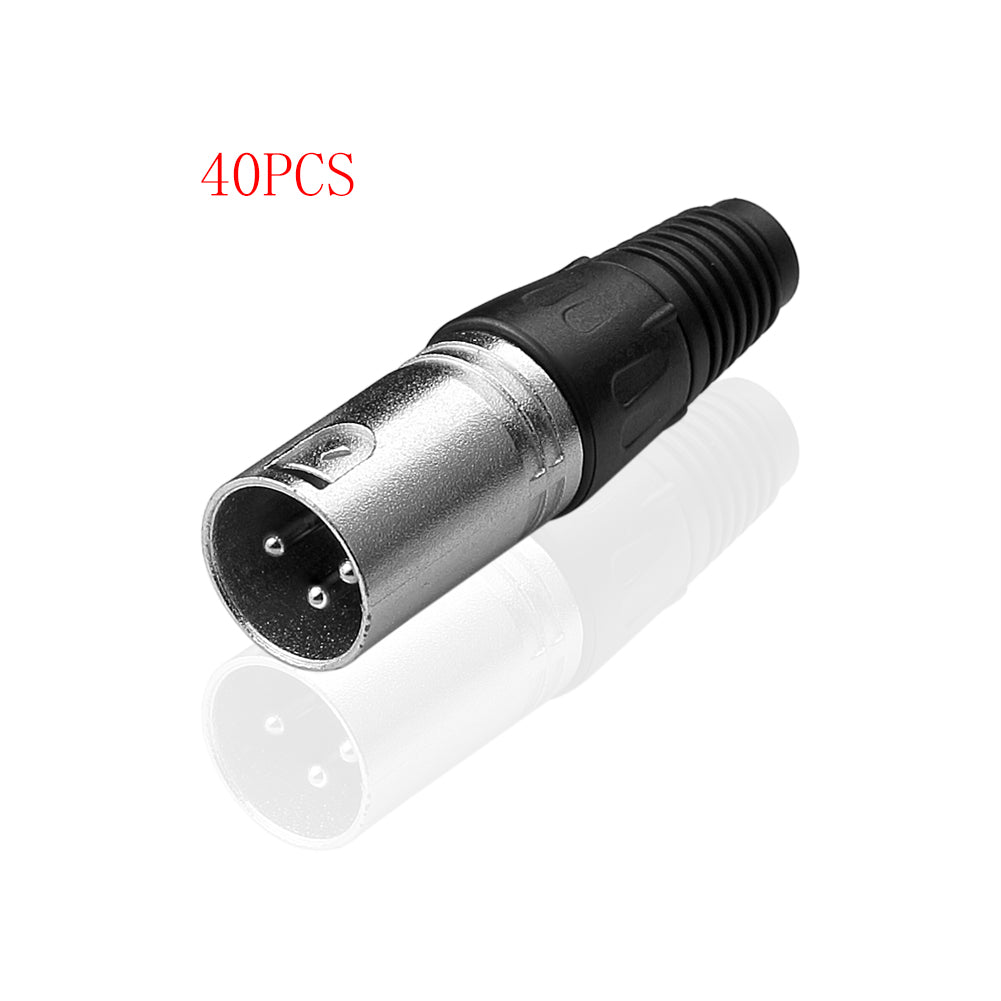 XLR Stecker Kupplung  Stecker  Buchse Mikrofonkabel 3 polig DMX Kabel Set - Euroharry GmbH