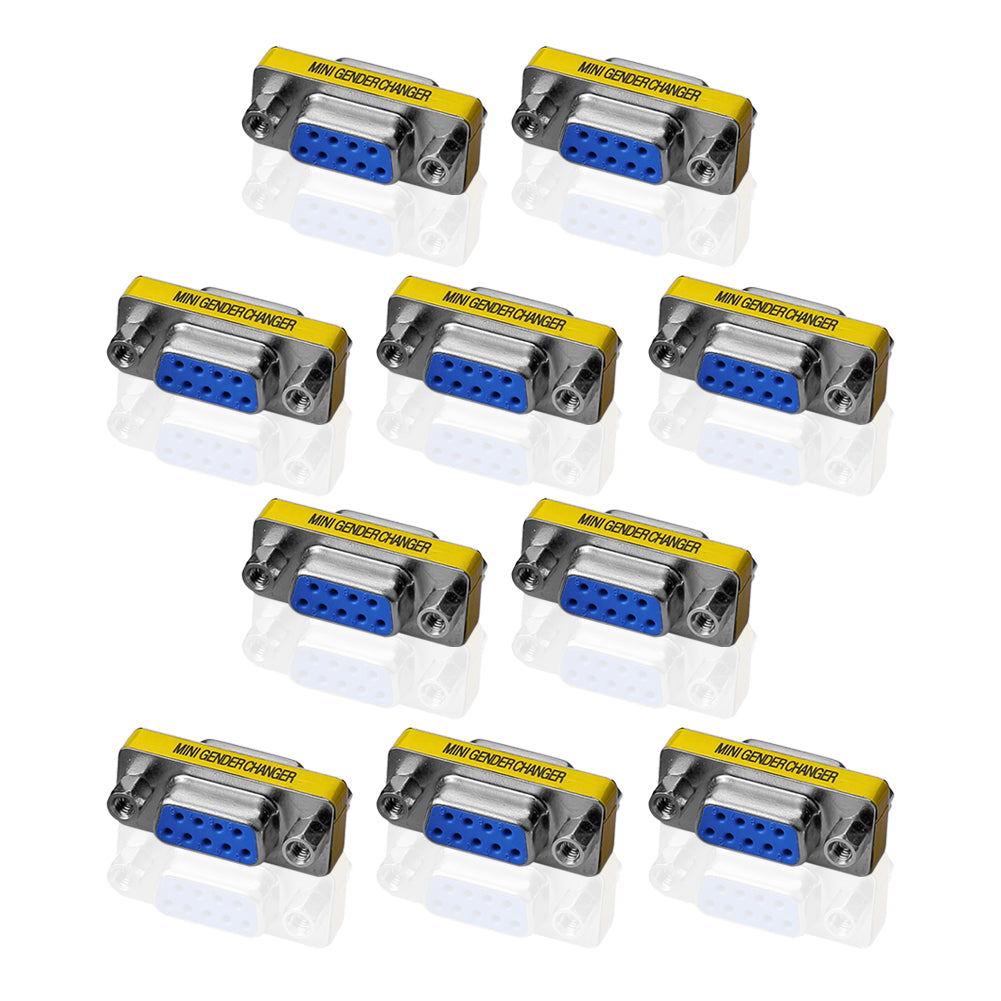 Gender Changer  DB9 9 Pin Seriell RS232 D-SUB-Gender Konverter Buchse auf Buchse - Euroharry GmbH