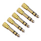 5x 6.3mm 1/4" auf 3.5mm 1/8" Audio Kopfhörer Stereo vergoldeter Stecker Adapter - Euroharry GmbH