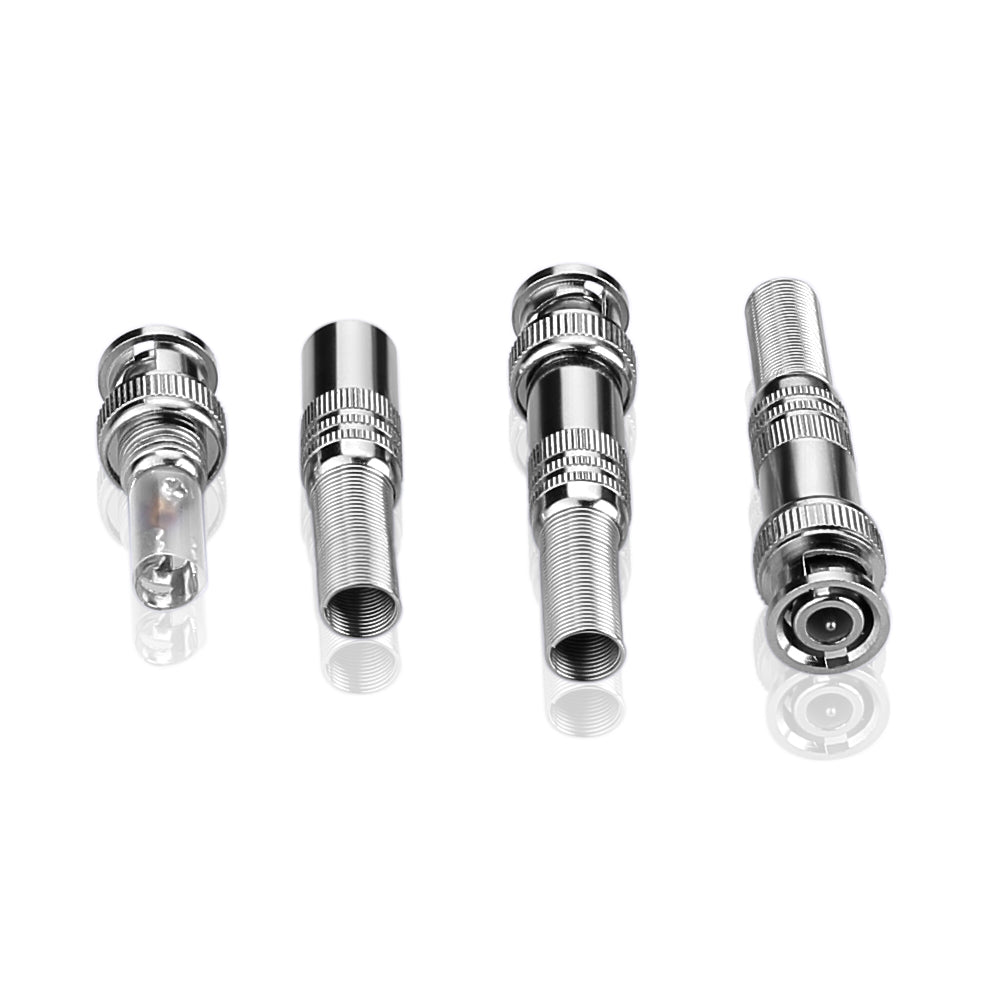 10 Stück BNC Stecker Schraubstecker für Videoüberwachungskabel Überwachungskamerakabel - Euroharry GmbH