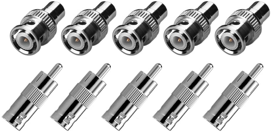 BNC Buchse Auf RCA Stecker Video Audio Adapter Konverter Für Überwachung CCTV - Euroharry GmbH