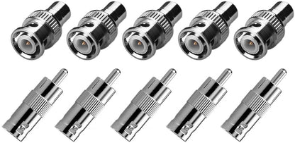 BNC Buchse Auf RCA Stecker Video Audio Adapter Konverter Für Überwachung CCTV - Euroharry GmbH