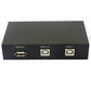 USB 2.0 Umschalter 2 fach Switch in 2x USB B out 1x USB A Metall Gehäuse - Euroharry GmbH