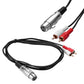 XLR Stecker auf 1/10,2 cm Stecker TRS Adapter Gender Changer - XLR auf 6,35 mm Stereo Kupplung Adapter 2 RCA to XLR - Euroharry GmbH