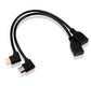 2 x 30cm HDMI(1.4) 90° Kabel Adapter 1080P Male to Female Schwarz (L-Modell) - Euroharry GmbH