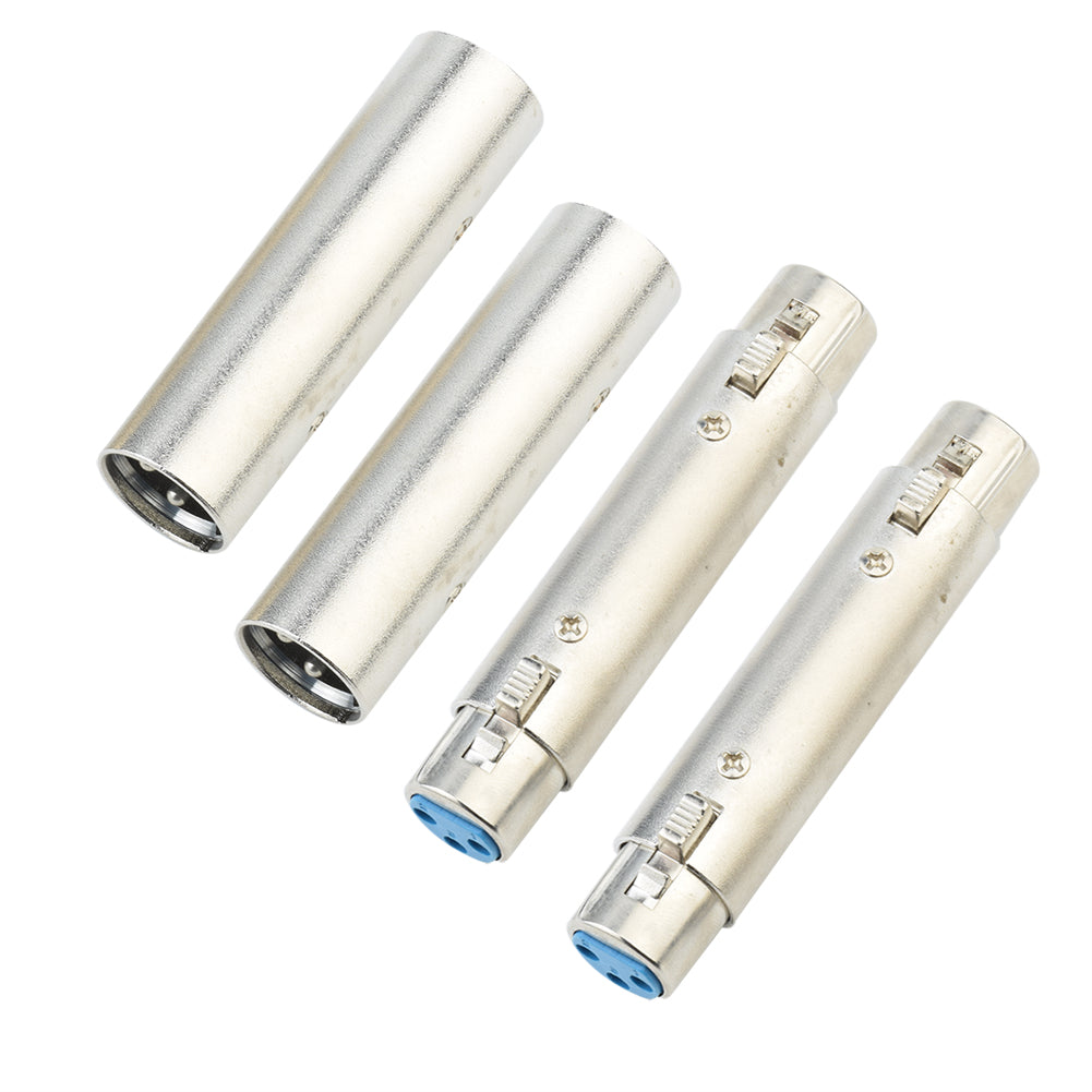 XLR Stecker auf XLR Stecker & Buchse zu Buchse Mann zu Mann weiblich zu weiblich 3Pin Extend Adapter für Audio mikrofon Video-Konverter - Euroharry GmbH
