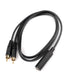 euroharry »euroharry 1m 6,35 mm auf 2 RCA Cinch-Kabel, 6,35 mm 1/4 Zoll Buchse auf 2 Cinch-Stecker Stereo-Audio-Adapter Y-Splitter Cinch-Kabel« Audio- & Video-Adapter