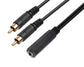 euroharry »euroharry 1m 6,35 mm auf 2 RCA Cinch-Kabel, 6,35 mm 1/4 Zoll Buchse auf 2 Cinch-Stecker Stereo-Audio-Adapter Y-Splitter Cinch-Kabel« Audio- & Video-Adapter