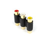 5 Stück AV Audio Video Verbinder 3RCA Cinch RCA Buchse Kupplung Chinch Female to Female F/F 3-RCA AV Cable Joiner Coupler Component Audio Video Adapter - Euroharry GmbH