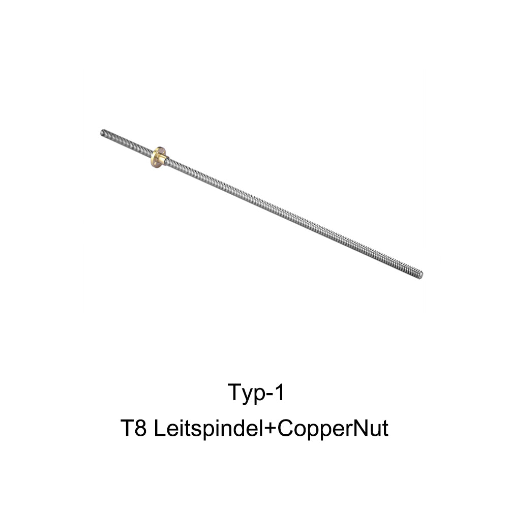 3D Zubehör| T8 Gewindespindel Stange Lineare Schiene Stangenwelle Leitspindel+CopperMutter - Euroharry GmbH