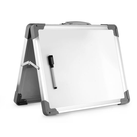38x30cm/15"x12" Magnetische Kleines Desktop-Whiteboard-Staffelei, faltbare, doppelseitige Whiteboard-Tafel mit Trockenl?schfunktion, tragbares Whiteboard-Erinnerungsbrett - Euroharry GmbH