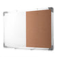 euroharry Kombinations notizbrett Whiteboard Magnetwand mit Alurahmen Magnetisch Whiteboard und Magnettafel Pinnwand Weiß lackier - Euroharry GmbH