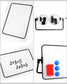 Mini 29x21cm Small Dry Eraser Whiteboard Magnetisch tragbare doppelseitige leere persönliche Handschrift Weiße Tafel A4 Größe Lap Board - Euroharry GmbH